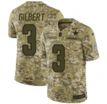 Nike Cowboys #3 Garrett Gilbert Camo Men's Stitched NFL Limited 2018 Salute To Service Jersey