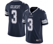 Nike Cowboys #3 Garrett Gilbert Navy Blue Team Color Men's Stitched NFL Vapor Untouchable Limited Jersey