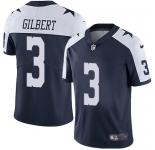 Nike Cowboys #3 Garrett Gilbert Navy Blue Thanksgiving Men's Stitched NFL Vapor Untouchable Limited Throwback Jersey
