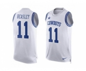 Nike Dallas Cowboys #11 Cole Beasley White Men's Stitched NFL Limited Tank Top Jersey