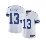 Nike Dallas Cowboys #13 Michael Gallup White Men Stitched NFL Vapor Untouchable Limited Jersey