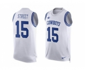Nike Dallas Cowboys #15 Devin Street White Men's Stitched NFL Limited Tank Top Jersey
