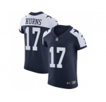 Nike Dallas Cowboys #17 Allen Hurns Navy Blue Thanksgiving Men Stitched NFL Vapor Untouchable Throwback Elite Jersey