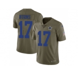 Nike Dallas Cowboys #17 Allen Hurns Olive Men Stitched NFL Limited 2017 Salute To Service Jersey