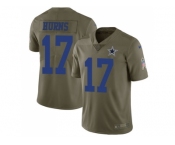 Nike Dallas Cowboys #17 Allen Hurns Olive Men Stitched NFL Limited 2017 Salute To Service Jersey