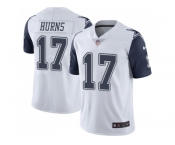 Nike Dallas Cowboys #17 Allen Hurns White Men Stitched NFL Limited Rush Jersey