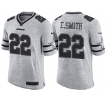 Nike Dallas Cowboys #22 Emmitt Smith 2016 Gridiron Gray II Men's NFL Limited Jersey