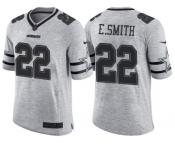 Nike Dallas Cowboys #22 Emmitt Smith 2016 Gridiron Gray II Men's NFL Limited Jersey