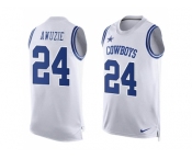 Nike Dallas Cowboys #24 Chidobe Awuzie White Men Stitched NFL Limited Tank Top Jersey