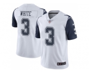 Nike Dallas Cowboys #3 Mike White White Men Stitched NFL Limited Rush Jersey