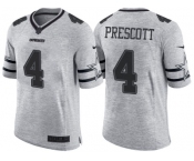 Nike Dallas Cowboys #4 Dak Prescott 2016 Gridiron Gray II Men's NFL Limited Jersey