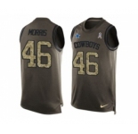Nike Dallas Cowboys #46 Alfred Morris Green Men's Stitched NFL Limited Salute To Service Tank Top Jersey