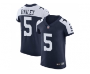 Nike Dallas Cowboys #5 Dan Bailey Navy Blue Thanksgiving Men Stitched NFL Vapor Untouchable Throwback Elite Jersey