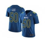 Nike Dallas Cowboys #50 Sean Lee Navy Men's Stitched NFL Limited NFC 2017 Pro Bowl Jersey