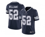 Nike Dallas Cowboys #52 Connor Williams Navy Blue Team Color Men Stitched NFL Vapor Untouchable Limited Jersey
