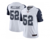 Nike Dallas Cowboys #52 Connor Williams White Men Stitched NFL Limited Rush Jersey