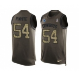 Nike Dallas Cowboys #54 Randy White Green Men's Stitched NFL Limited Salute To Service Tank Top Jersey