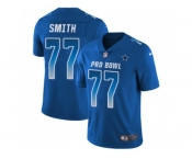 Nike Dallas Cowboys #77 Tyron Smith Royal Men Stitched NFL Limited NFC 2018 Pro Bowl Jersey