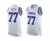 Nike Dallas Cowboys #77 Tyron Smith White Men's Stitched NFL Limited Tank Top Jersey