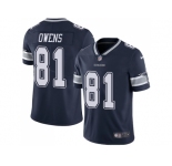 Nike Dallas Cowboys #81 Terrell Owens Navy Blue Team Color Men Stitched NFL Vapor Untouchable Limited Jersey