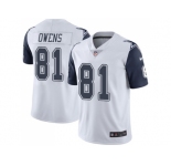 Nike Dallas Cowboys #81 Terrell Owens White Men Stitched NFL Limited Rush Jersey