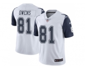 Nike Dallas Cowboys #81 Terrell Owens White Men Stitched NFL Limited Rush Jersey