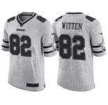 Nike Dallas Cowboys #82 Jason Witten 2016 Gridiron Gray II Men's NFL Limited Jersey