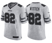 Nike Dallas Cowboys #82 Jason Witten 2016 Gridiron Gray II Men's NFL Limited Jersey