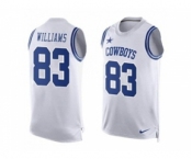 Nike Dallas Cowboys #83 Terrance Williams White Men's Stitched NFL Limited Tank Top Jersey