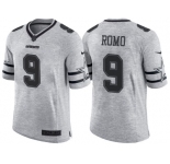 Nike Dallas Cowboys #9 Tony Romo 2016 Gridiron Gray II Men's NFL Limited Jersey