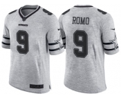 Nike Dallas Cowboys #9 Tony Romo 2016 Gridiron Gray II Men's NFL Limited Jersey