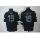 nike nfl dallas cowboys #19 miles austin black jerseys(impact limited)