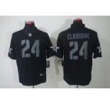 nike nfl dallas cowboys #24 morris claiborne black jerseys(impact limited)