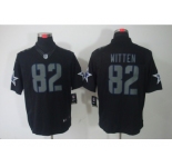 nike nfl dallas cowboys #82 jason witten black jerseys(impact limited)