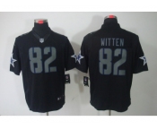 nike nfl dallas cowboys #82 jason witten black jerseys(impact limited)