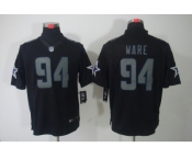 nike nfl dallas cowboys #94 demarcus ware black jerseys(impact limited)