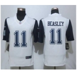 nike nfl jerseys dallas cowboys #11 beasley white[Limited throwback][beasley]