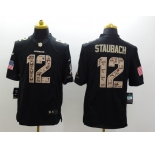 nike nfl jerseys dallas cowboys #12 staubach black[salute to service limited]
