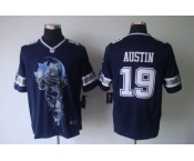 nike nfl jerseys dallas cowboys #19 austin blue[helmet tri-blend limited]