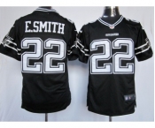 nike nfl jerseys dallas cowboys #22 e.smith black[nike limited]