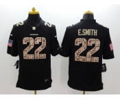 nike nfl jerseys dallas cowboys #22 e.smith black[salute to service limited]