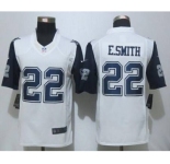 nike nfl jerseys dallas cowboys #22 e.smith white[Limited throwback]