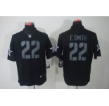 nike nfl jerseys dallas cowboys #22 e.smitth black[nike limited]