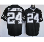 nike nfl jerseys dallas cowboys #24 claiborne black[nike limited]