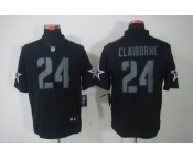 nike nfl jerseys dallas cowboys #24 claiborne black[nike limited]