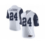 nike nfl jerseys dallas cowboys #24 morris claiborne white[Limited throwback]