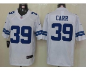 nike nfl jerseys dallas cowboys #39 carr white[nike limited]