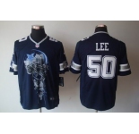 nike nfl jerseys dallas cowboys #50 lee blue[helmet tri-blend limited]