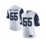 nike nfl jerseys dallas cowboys #55 rolando mcClain white[Limited throwback]
