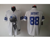 nike nfl jerseys dallas cowboys #88 bryant white[helmet tri-blend limited]